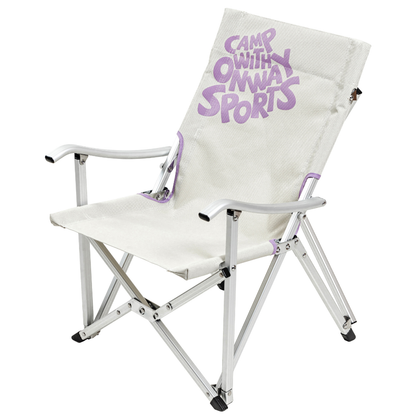 OnwaySports Folding Aluminum Low Chair | Storage Pocket, 240 kg | OW-72S