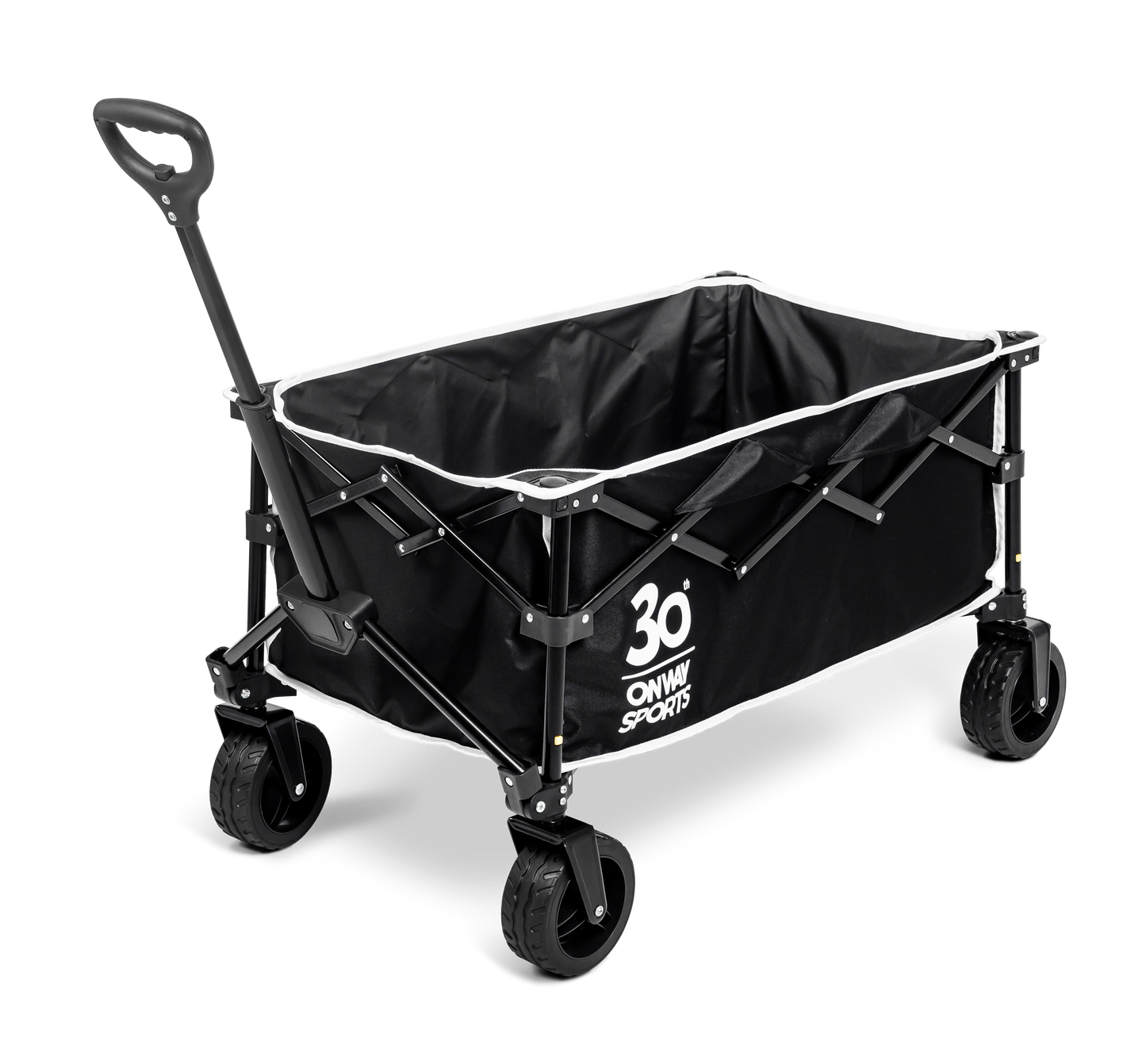 OnwaySports Folding Camping Wagon | 100 kg Capacity, 1000D Waterproof Fabric, 7.2 kg Lightweight