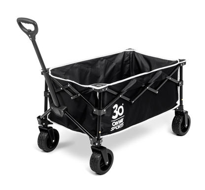 OnwaySports Folding Camping Wagon | 100 kg Capacity, 1000D Waterproof Fabric, 7.2 kg Lightweight