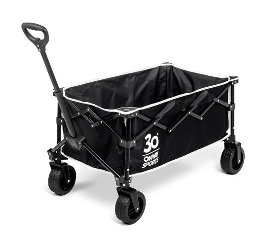 OnwaySports Folding Camping Wagon | 100 kg Capacity, 1000D Waterproof Fabric, 7.2 kg Lightweight