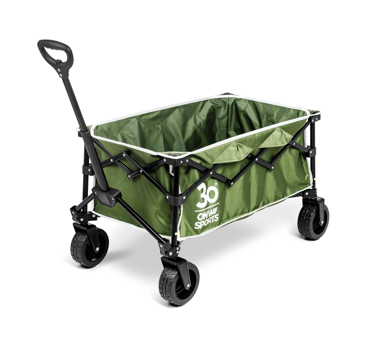 OnwaySports Folding Camping Wagon | 100 kg Capacity, 1000D Waterproof Fabric, 7.2 kg Lightweight
