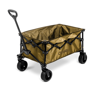 OnwaySports Folding Camping Wagon | 100 kg Capacity, 1000D Waterproof Fabric, 7.2 kg Lightweight