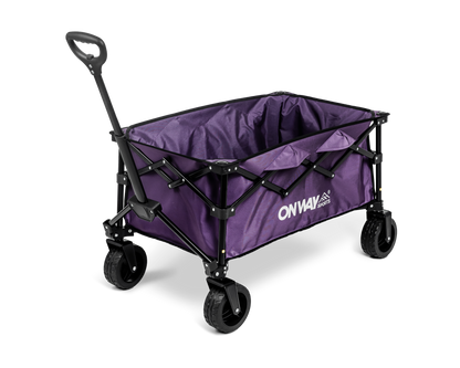 OnwaySports Folding Camping Wagon | 100 kg Capacity, 1000D Waterproof Fabric, 7.2 kg Lightweight