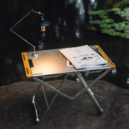 焚き火テーブルステンレス 折りたたみ 焚き火 アウトドア キャンプ 頑耐荷重50KG丈焚火台ローテーブル 収納バッグ付き