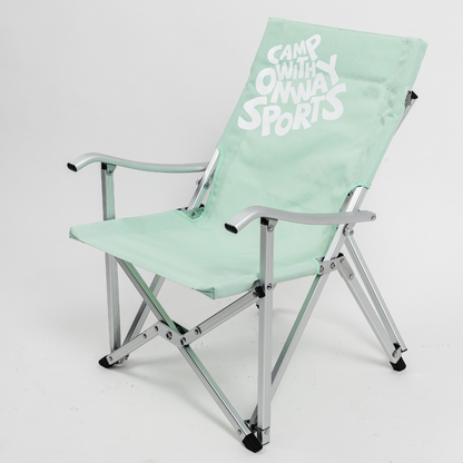 OnwaySports Folding Aluminum Low Chair | Storage Pocket, 240 kg | OW-72S