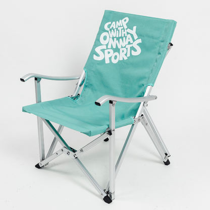 OnwaySports Folding Aluminum Low Chair | Storage Pocket, 240 kg | OW-72S